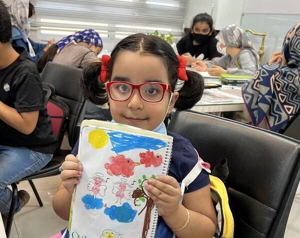 عکس کلاس نقاشی بچه گانه