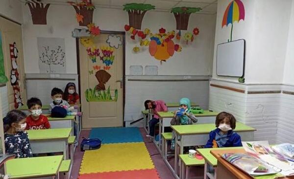 عکس کلاس پیش دبستانی دخترانه