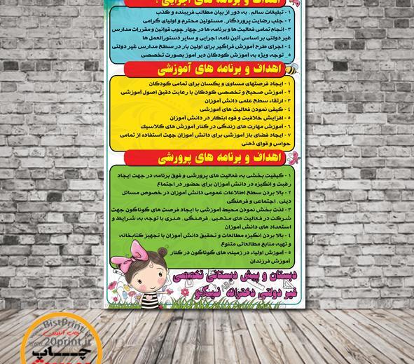 عکس قوانین کلاس پیش دبستانی