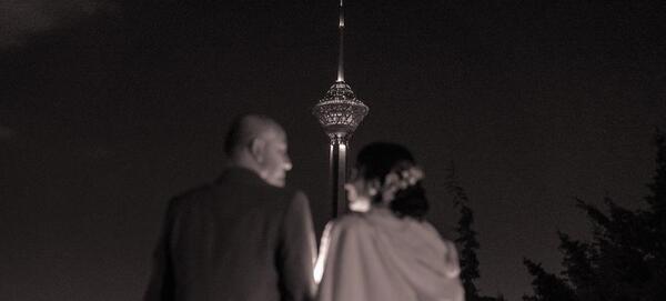 ژست عکس دونفره در شب