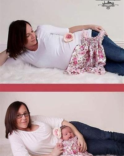 مدل ژست عکس بارداری جدید