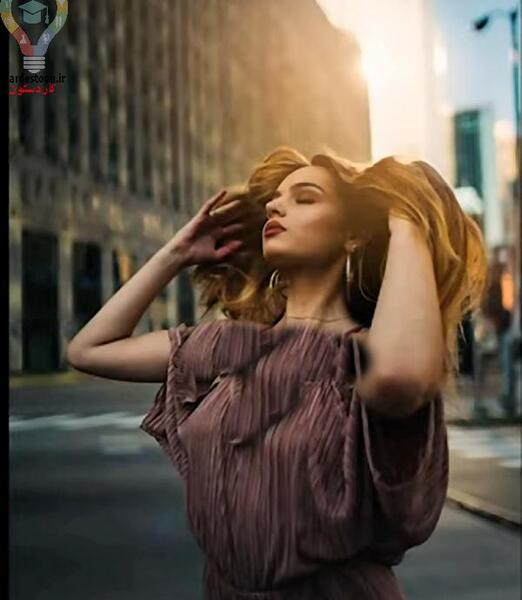 ژست عکس در جاده