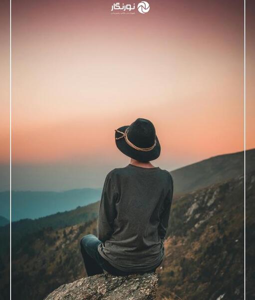 ژست عکس هنری در طبیعت
