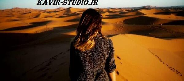 ژست عکس هنری در کویر