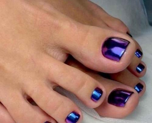 ژست عکس ناخن پا