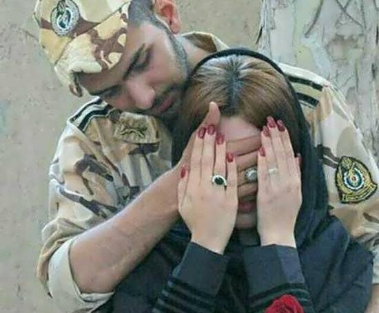 ژست عکس عاشقانه سربازی
