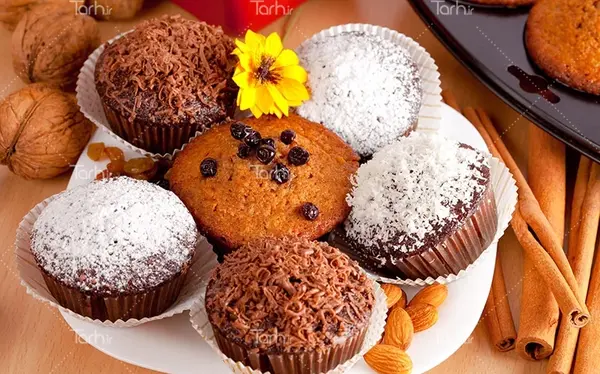 عکس کاپ کیک نارنجی