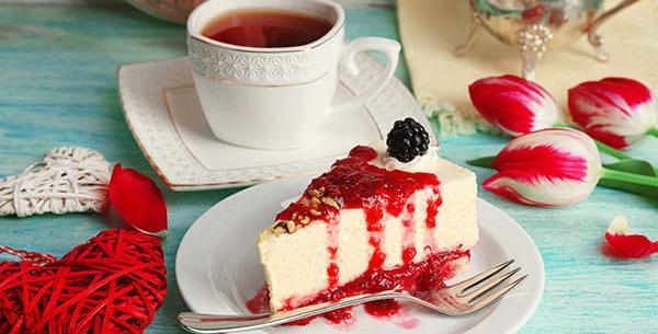 عکس کیک و چایی عصرونه