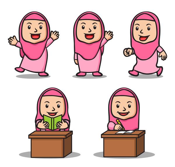 عکس کارتونی کلاس زبان
