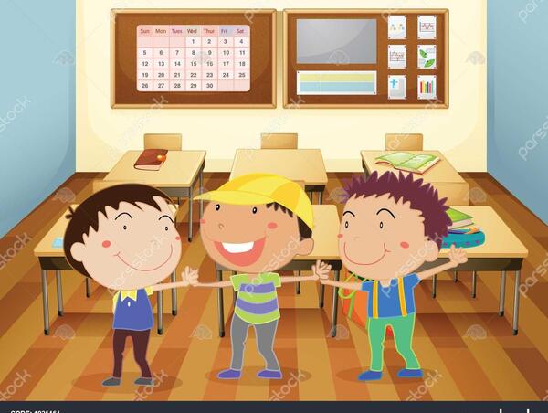 عکس کارتونی کلاس مدرسه