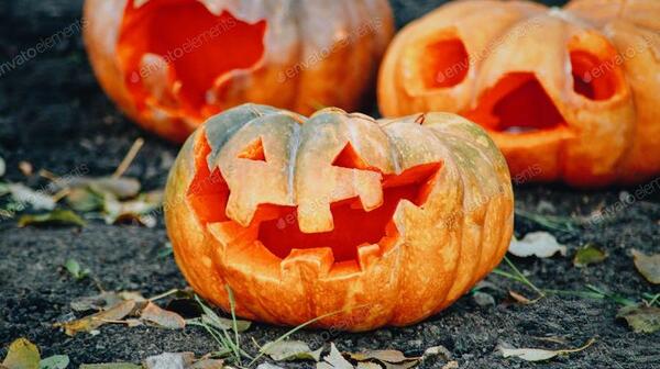 عکس کدو حلوایی برای هالووین