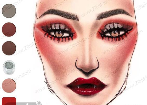 عکس آرایش هالووینی