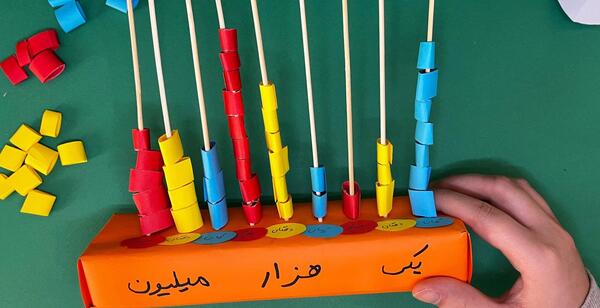 عکس کاردستی چرتکه کلاس دوم