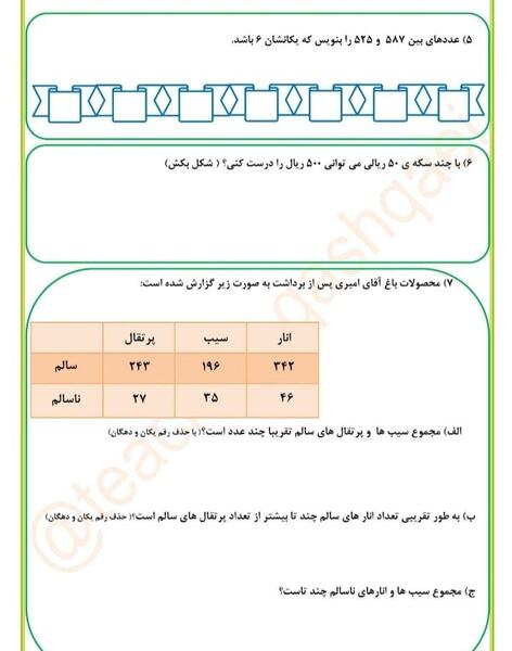 عکس سکه آموزشی کلاس دوم