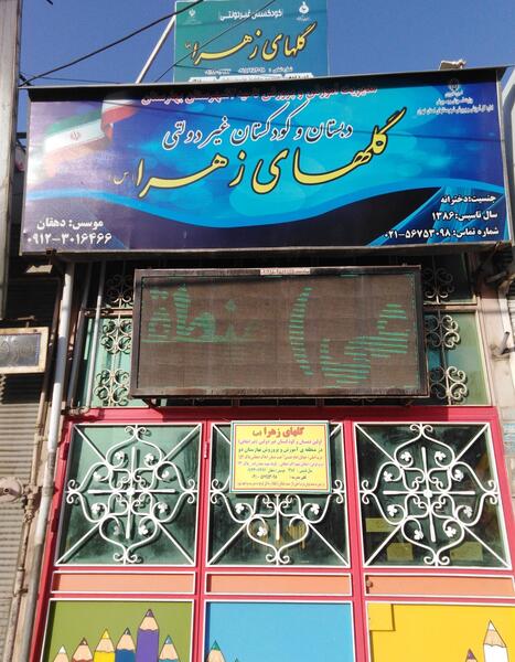 عکس مدرسه گل های