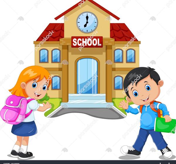 عکس کارتونی مدرسه رفتن