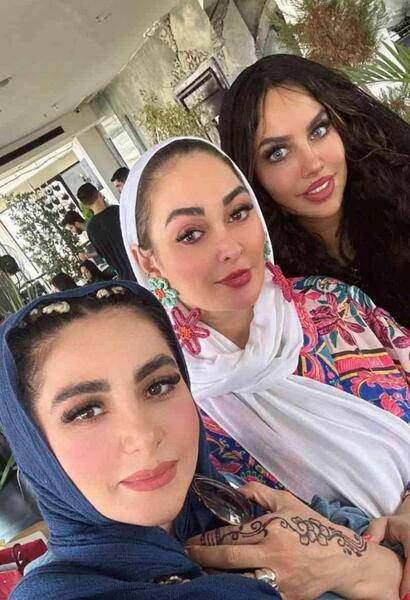 عکس الهام حمیدی پسرش