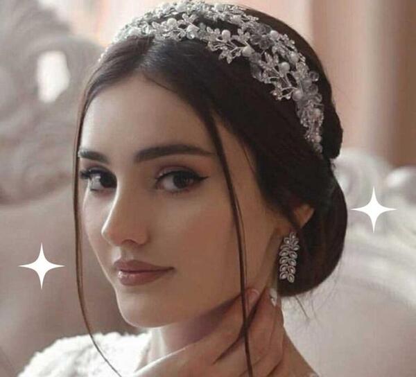 عکس تاج مشکی عروس