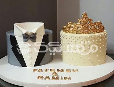عکس کیک تاج مردانه