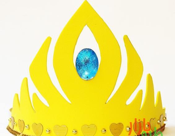 عکس تاج دخترانه کاردستی