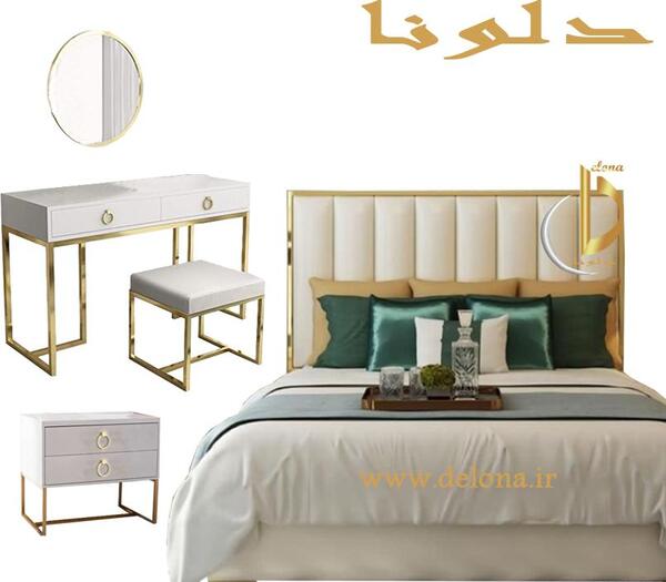 عکس تخت خواب تاج دار