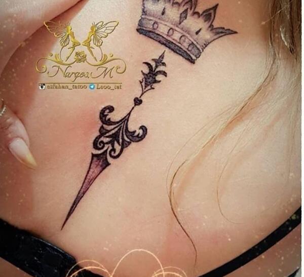 عکس تاتوی تاج