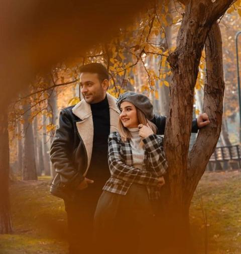عکس پاییزه دونفره