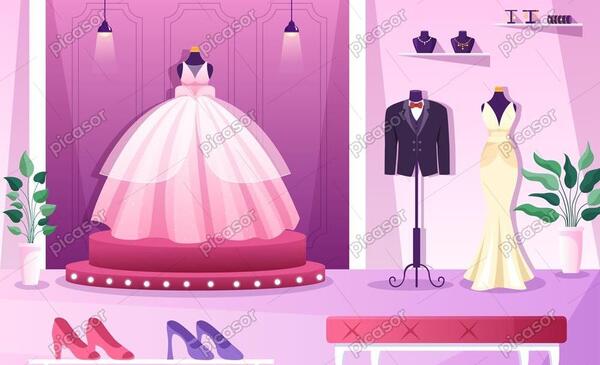 عکس پس زمینه لباس فروشی