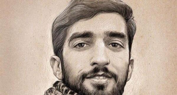 عکس شهید حججی برای نقاشی