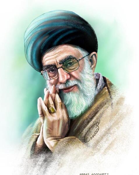 عکس زیبای امام خامنه ای