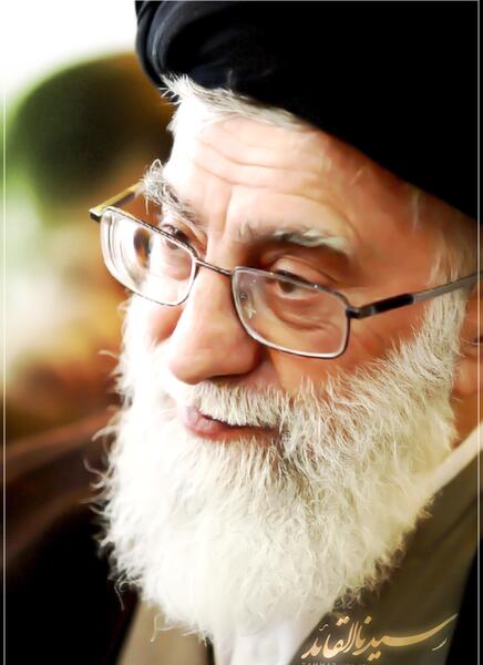 عکس زیبای آقای خامنه ای