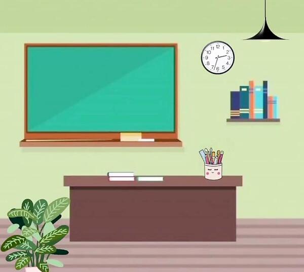 عکس کلاس درس خالی کارتونی