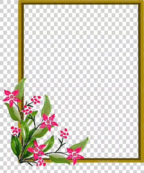 قاب عکس خالی گل دار