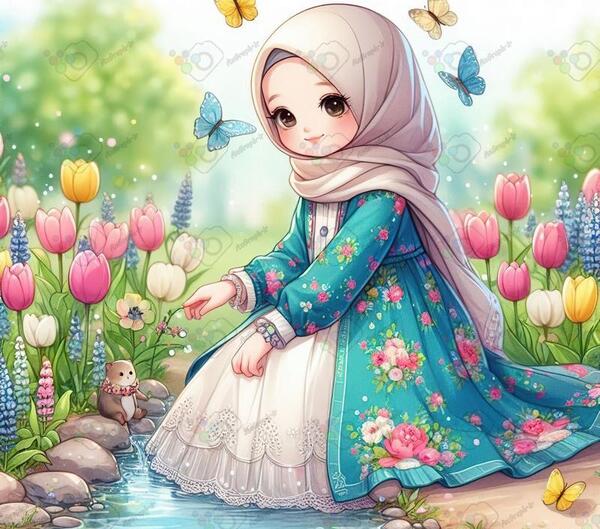 عکس بک گراند ابی دخترانه