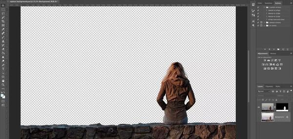گذاشتن بک گراند برای عکس در فتوشاپ