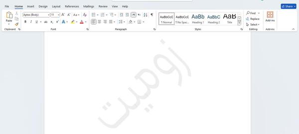 تنظیم اندازه عکس بک گراند در ورد