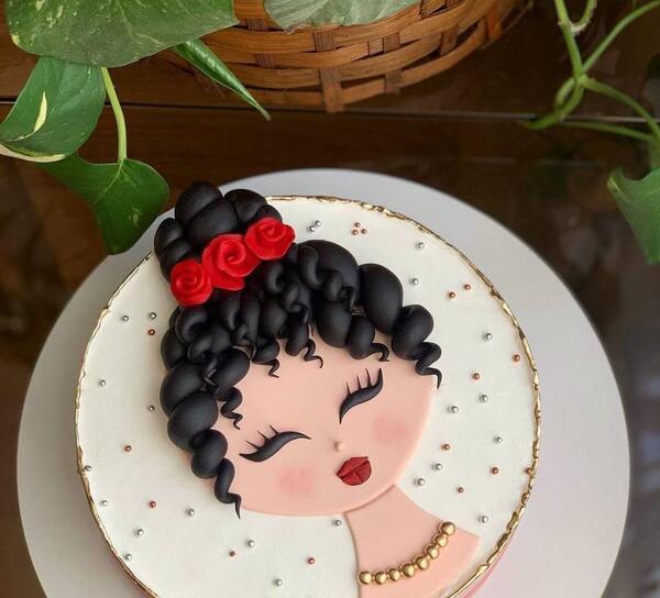 عکس روز دختر برای روی کیک