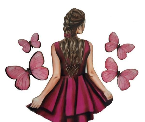 عکس روز دختر برای روی کیک