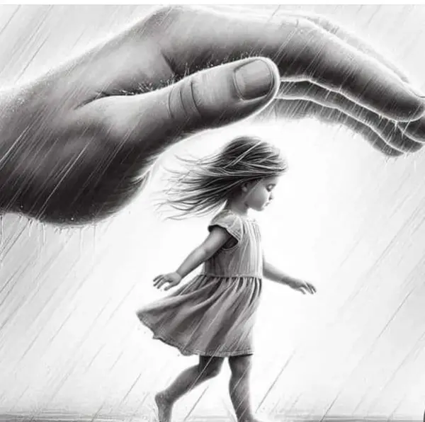 عکس نقاشی روز پدر دخترانه