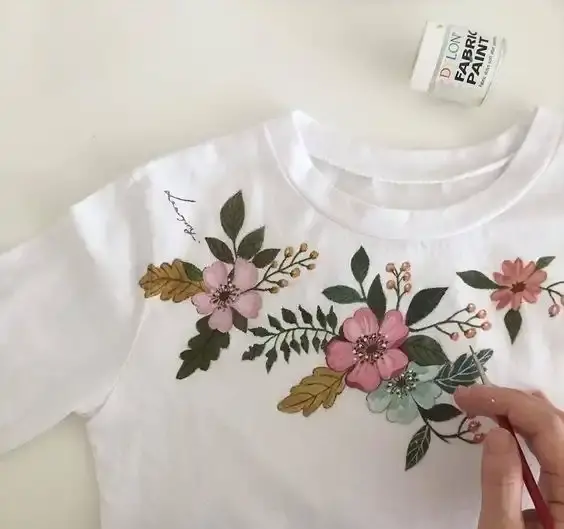 عکس ایده نقاشی روی پارچه ساده