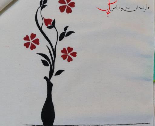 عکس ایده ی نقاشی روی پارچه