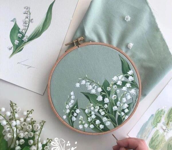 عکس ایده ی نقاشی روی پارچه