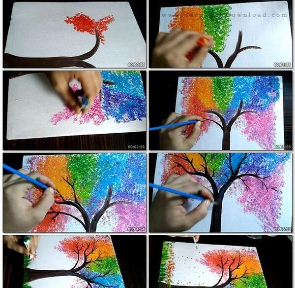 عکس ایده نقاشی خلاقانه برای کودکان