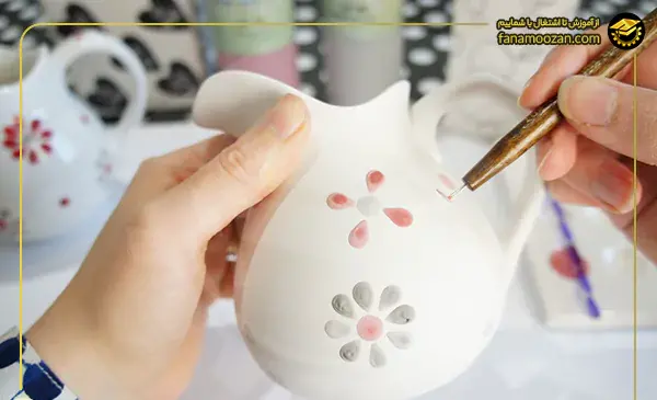عکس ایده نقاشی روی سفال ساده