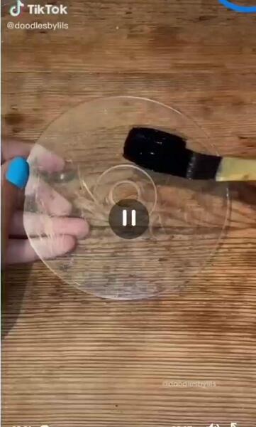 عکس ایده نقاشی روی سی دی آسان