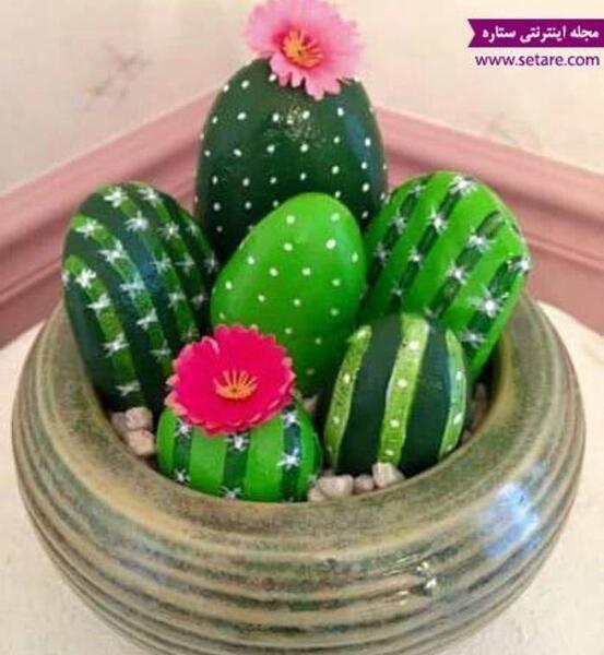 عکس ایده نقاشی روی سنگ آسان