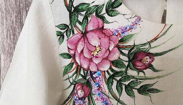 عکس ایده نقاشی روی لباس ساده