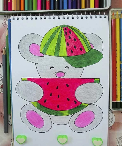 عکس ایده برای نقاشی شب یلدا آسان