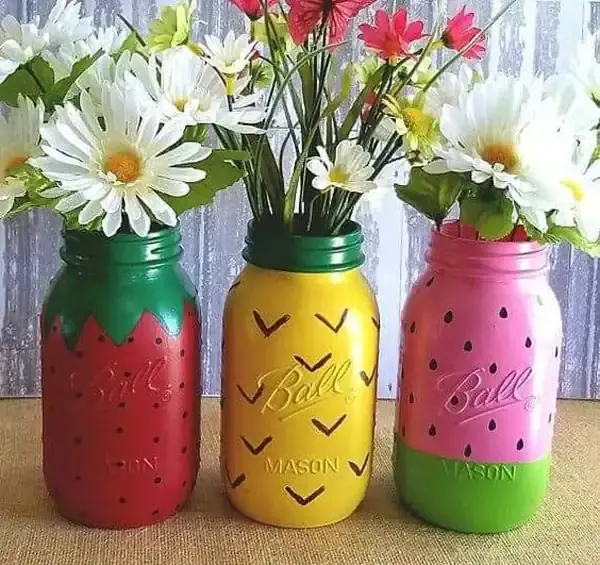 عکس ایده نقاشی روی شیشه مربا