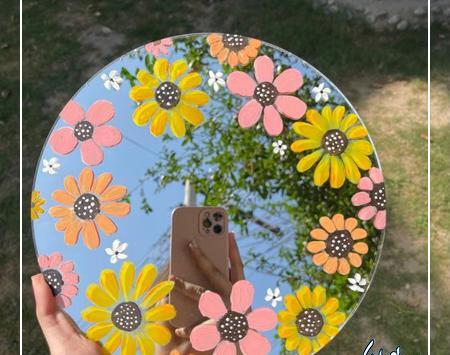 عکس ایده نقاشی روی شیشه با گواش